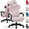 Gaming Chair with Speakers and Footrest - Ergonomic Reclining PC Chair