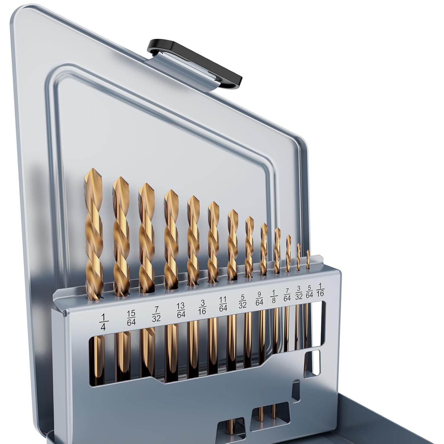Cobalt Left Hand Drill Bit Set for Metal, Wood, and Plastic