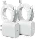iPhone Charger 2 Pack 20W PD USB C Wall Adapter with 6FT C