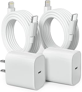 iPhone Charger 20W PD USB C Wall Fast Charging Adapter 2 Pack