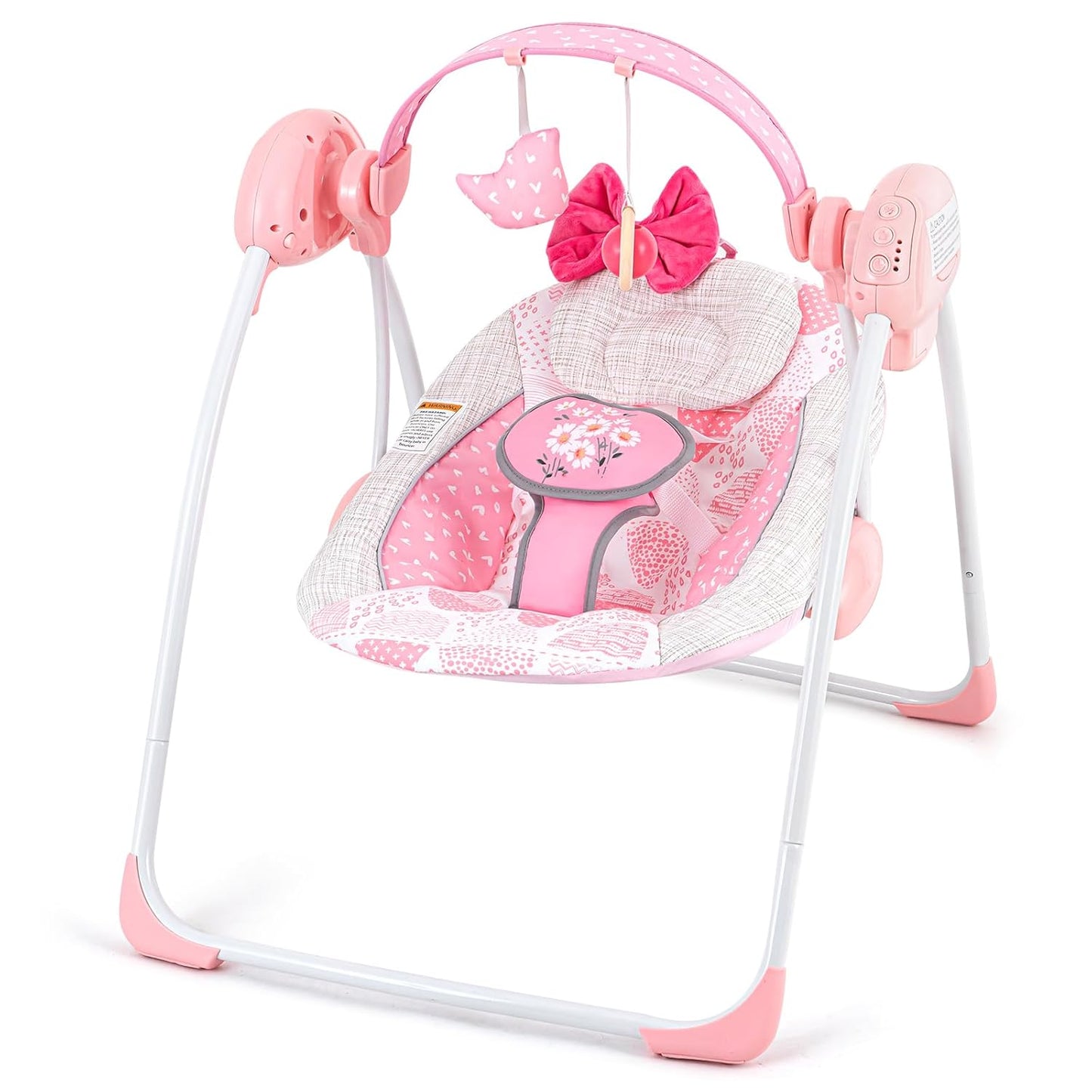 Portable Baby Swing for Infants with Music and Timing Features