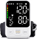 Blood Pressure Monitor with Adjustable Cuff and LED Display