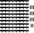 Galvanized Steel Landscape Lawn Edging 10-Pack - 33ft Black