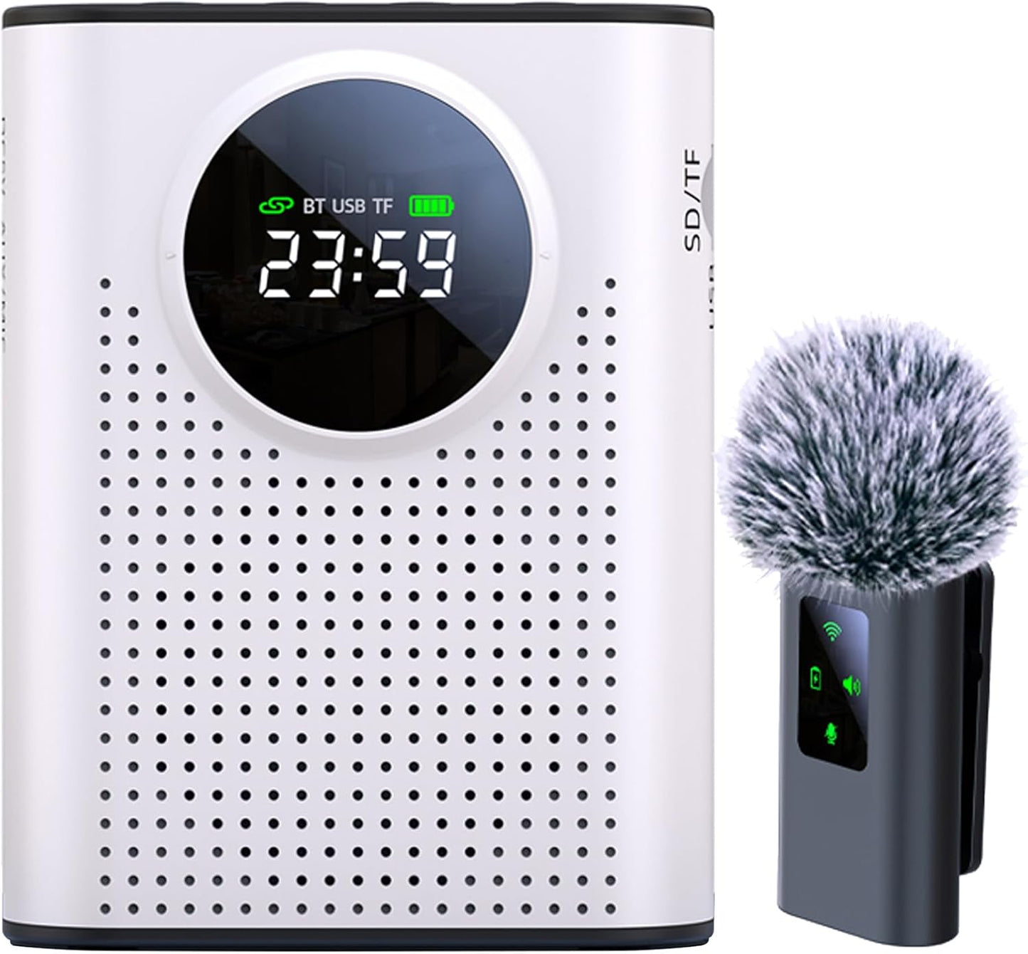 Rechargeable Voice Amplifier for Teachers and Coaches with Bluetooth