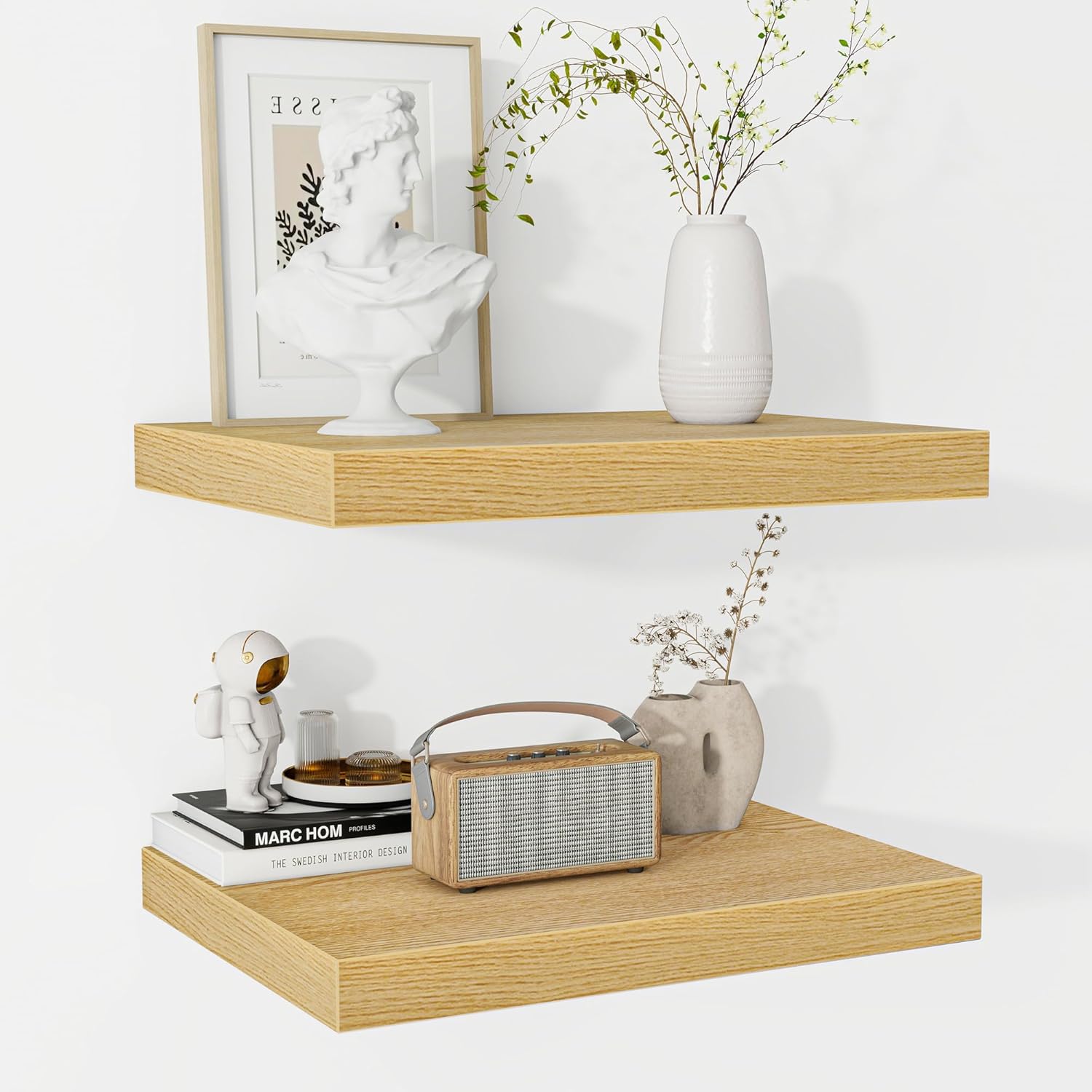 Floating Shelves - Rustic Wooden Wall Storage for Any Room