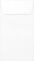 LUXPaper #5 1/2 Coin Envelopes 3 1/8 x 5 1/2 in - White Linen