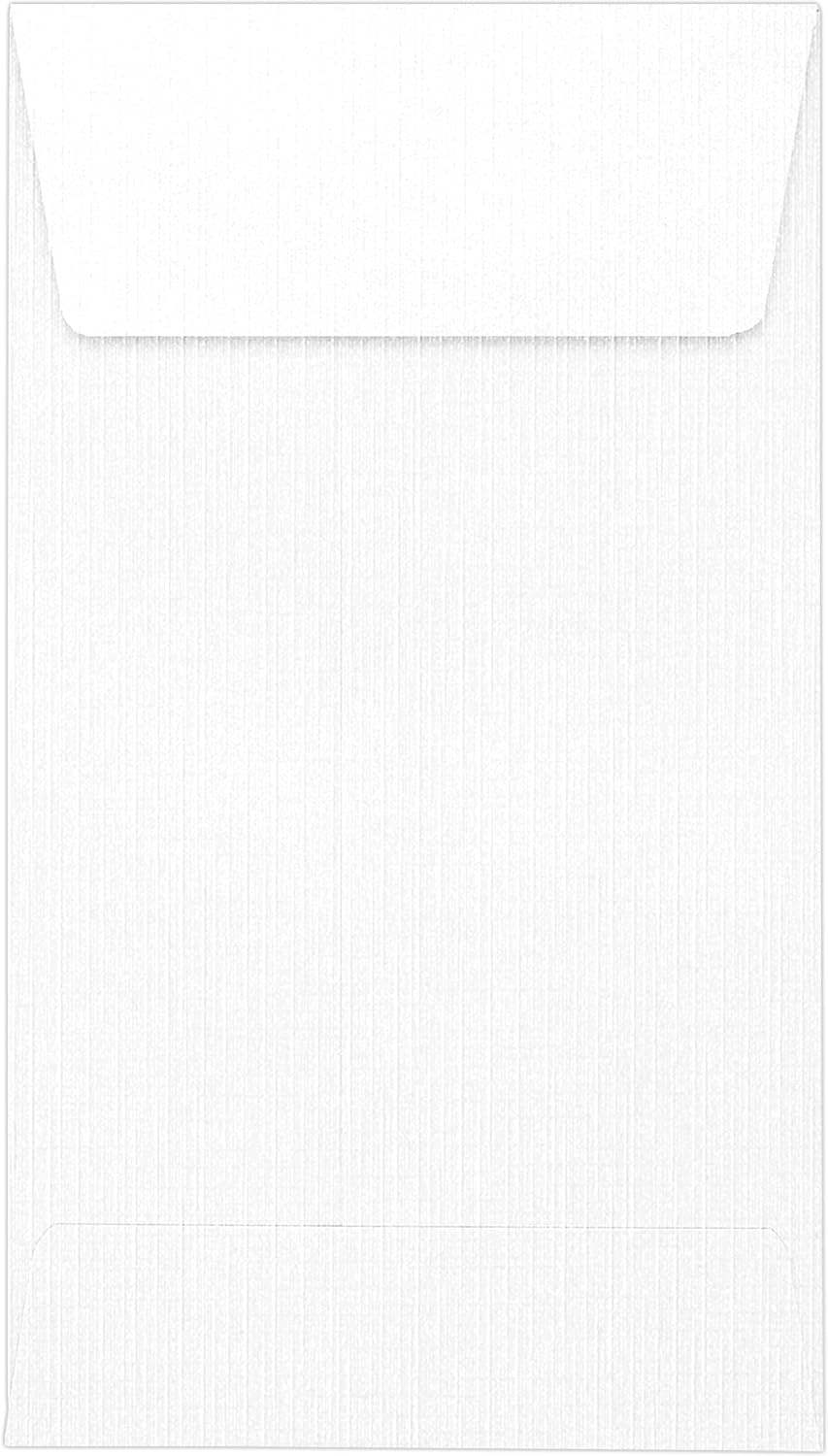 LUXPaper Coin Envelopes - Secure Peel & Press Design, 250 Qty