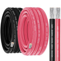 4 Gauge Marine Wire 4 AWG 30FT Red & 30FT Black - Tinned Copper Boat