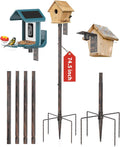 Bird Feeder Pole Stand 74.5 in Copper Brushed - Heavy Duty Slip-Fit