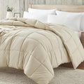 Homelike Moment Comforter King Size - Lightweight All-Season Beige