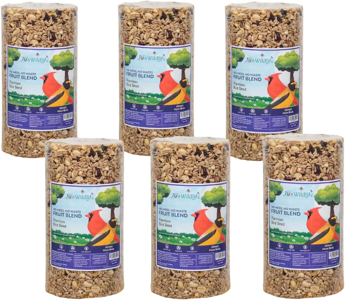 JCs Wildlife No Mess Fruit Blend Premium Bird Seed for Feeders