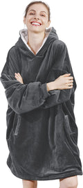 AmyHomie Oversized Sherpa Hoodie Blanket