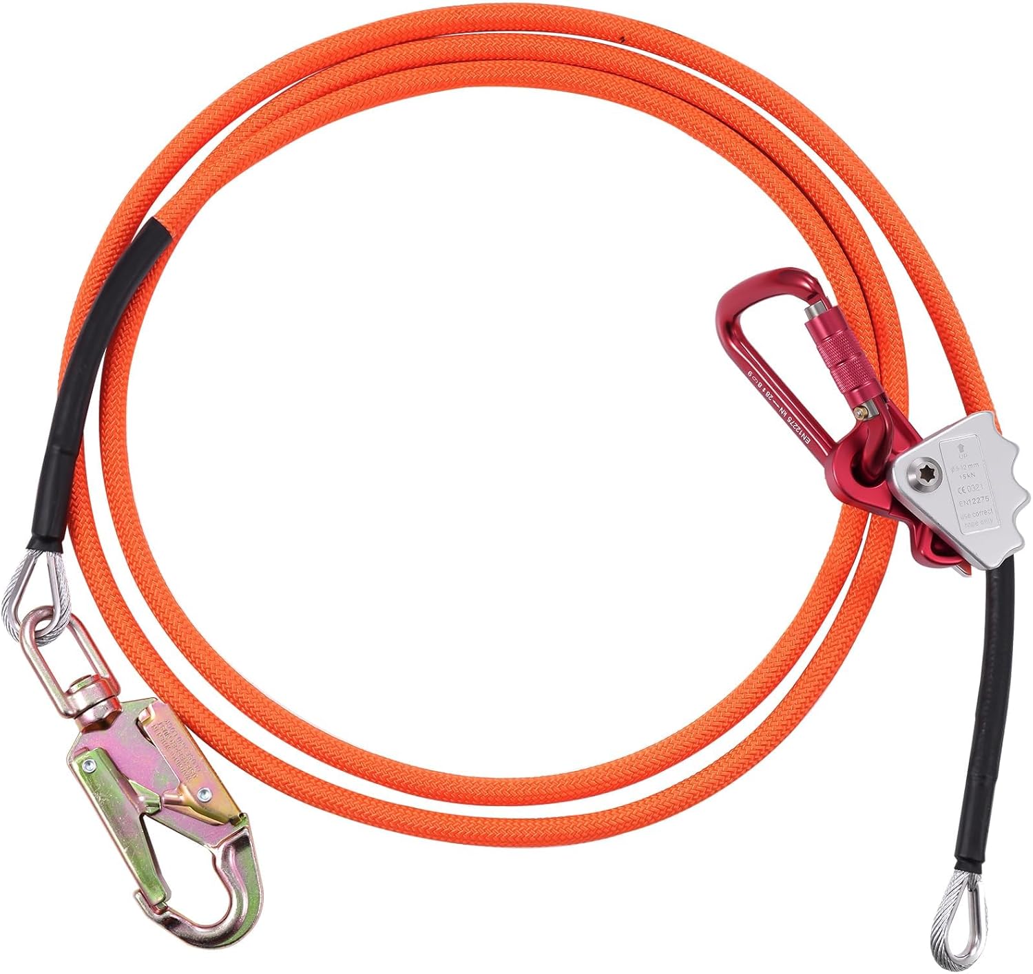 8ft Adjustable Tree Climbing Flipline - Fall Protection