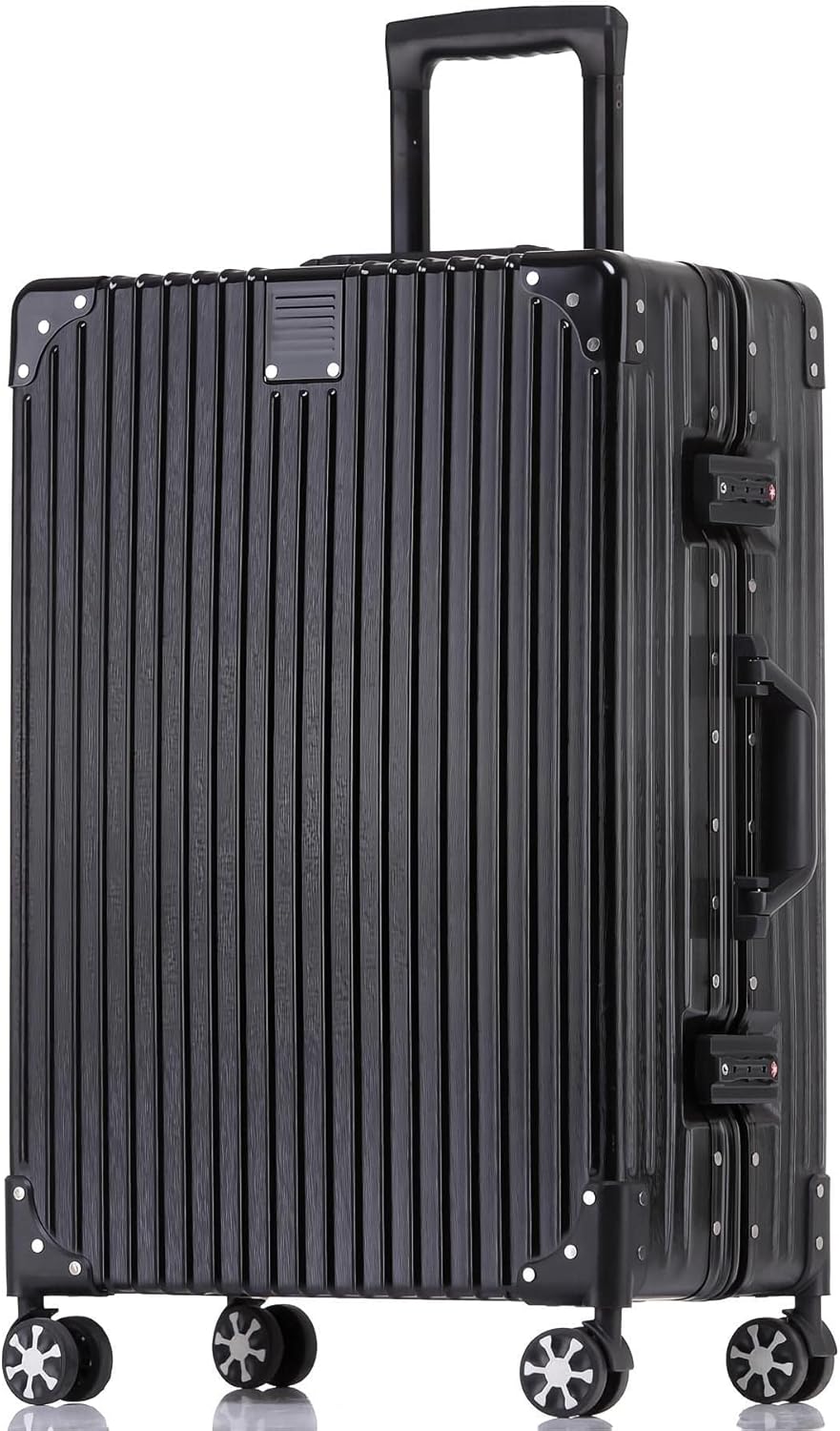 28 Inch Checked Luggage with Aluminum Frame and TSA Lock