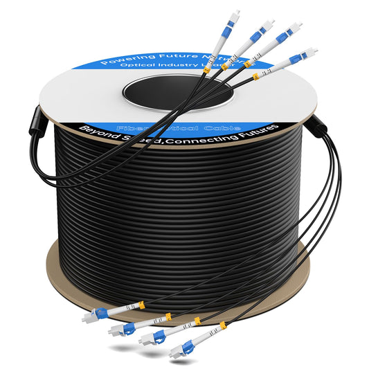 150M Outdoor Armored LC to LC Fiber Optic Cable for Harsh Environments