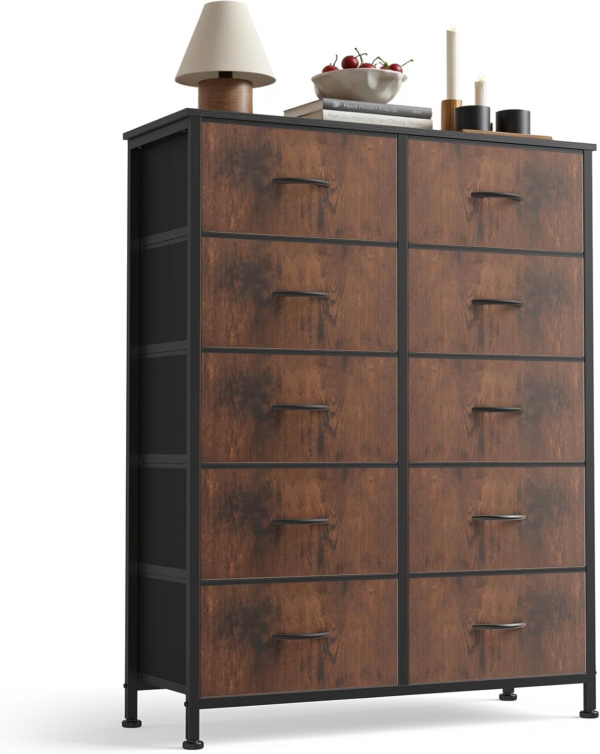 10 Drawer Fabric Dresser Storage Tower for Stylish Organization