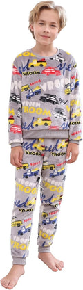 Boys Fleece Pajamas Set for Kids 7-16 Years, Soft Cozy Wear