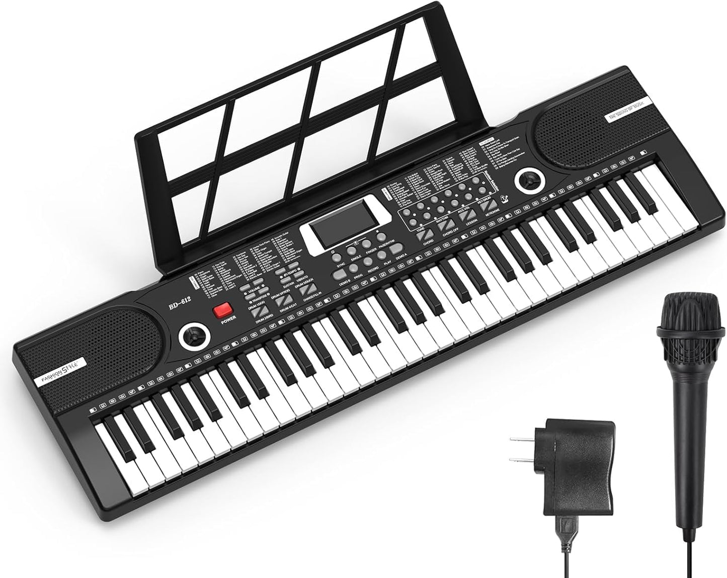 Portable 61-Key Keyboard Piano Set