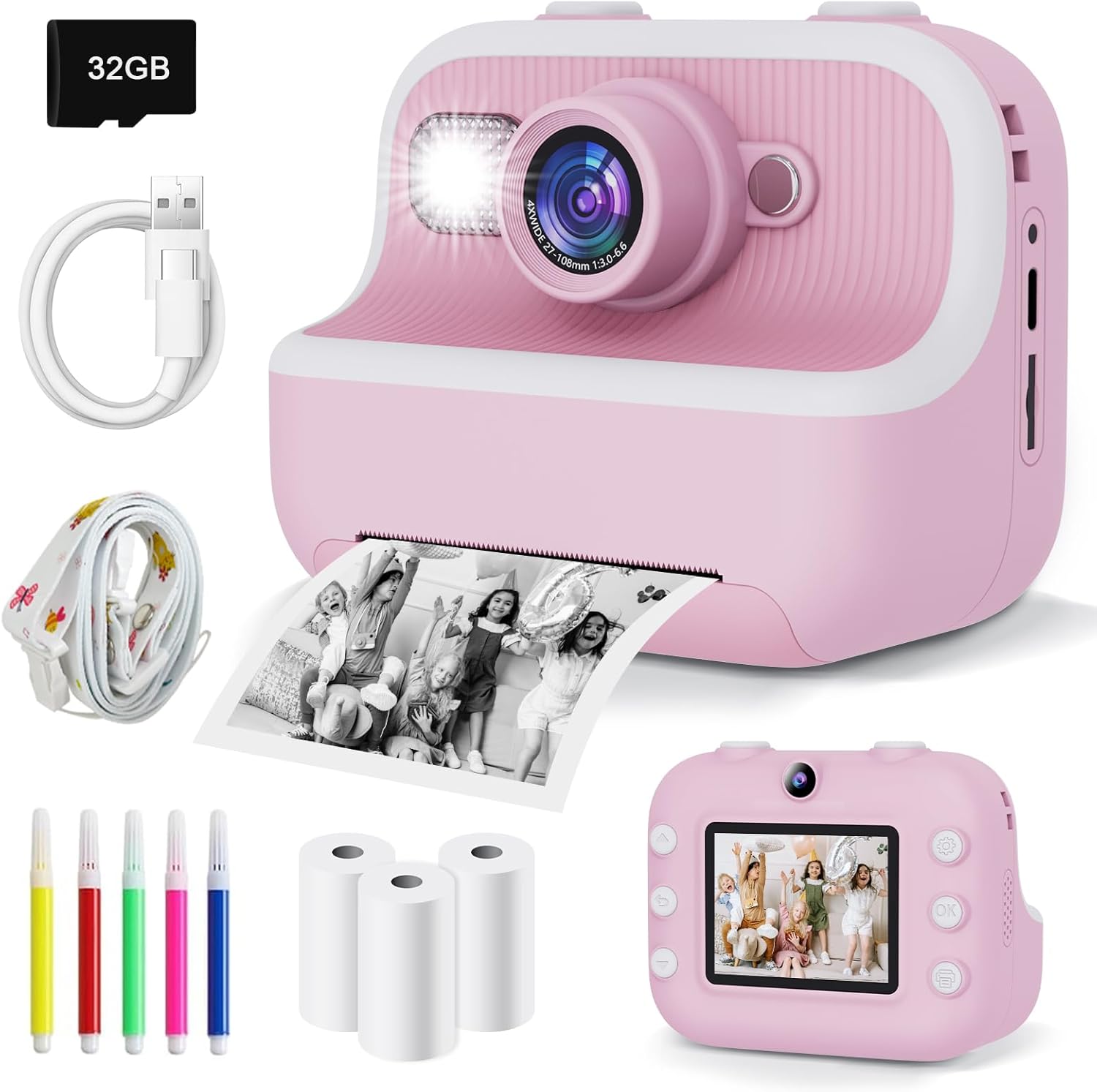 Instantly Capture Memories with PTHTECHUS Kids Camera