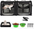 Portable 2-in-1 Pet Carrier for Medium Dogs and Cats Travel