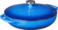 Lodge 3.6 Quart Enameled Cast Iron Oval Casserole - Durable Oven