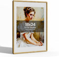 18x24 Picture Frame Natural Oak Wood - Handcrafted Diploma Frame