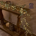 Lighted Artificial Olive Garland 6FT 96 LED Fairy Lights - Cozy Mantel
