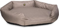 K9 Ballistics Tough Ripstop Oval Bolster Dog Bed Small Taupe - Calming