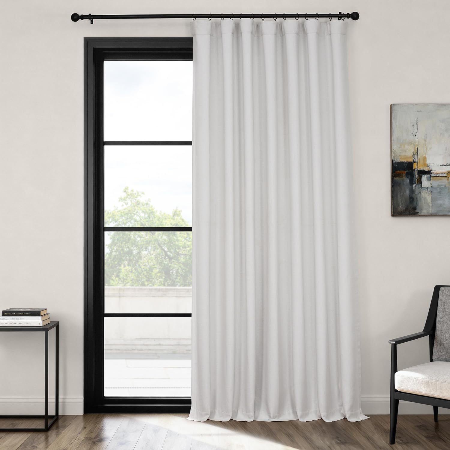 HPD Half Price Drapes Faux Linen Curtains for Living Room