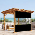 Covers & All Outdoor Clear Panel Curtain 8ftH x 9ftW - Weather
