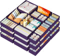 Drawer Organizer Clothes Storage 18 Pack - Foldable Drawer Bins