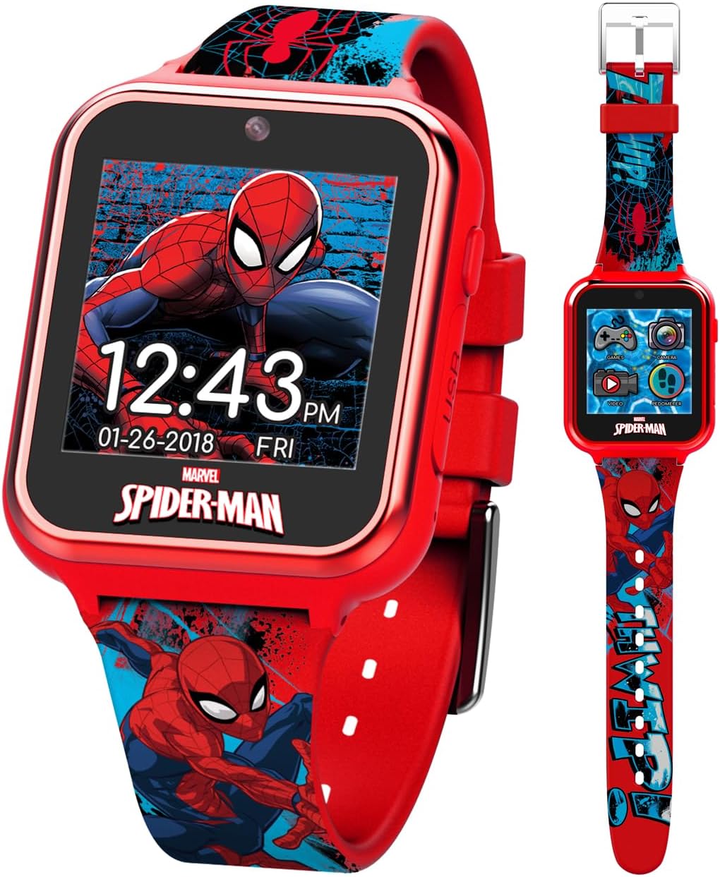 Accutime Spider-Man Smart Watch - Educational Fun!
