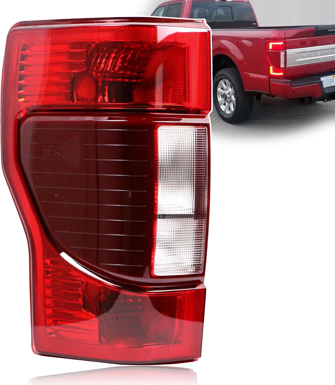 Tail Lights with Blind Spot for Ford F250 F350 Super Duty 2020 2022