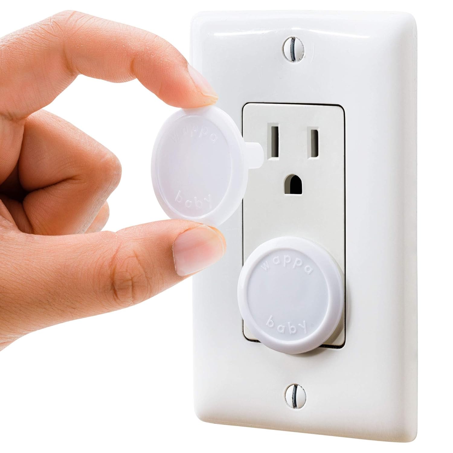 50-Pack Outlet Covers - Protect Babies! Easy Install, Sturdy | Wappa Baby