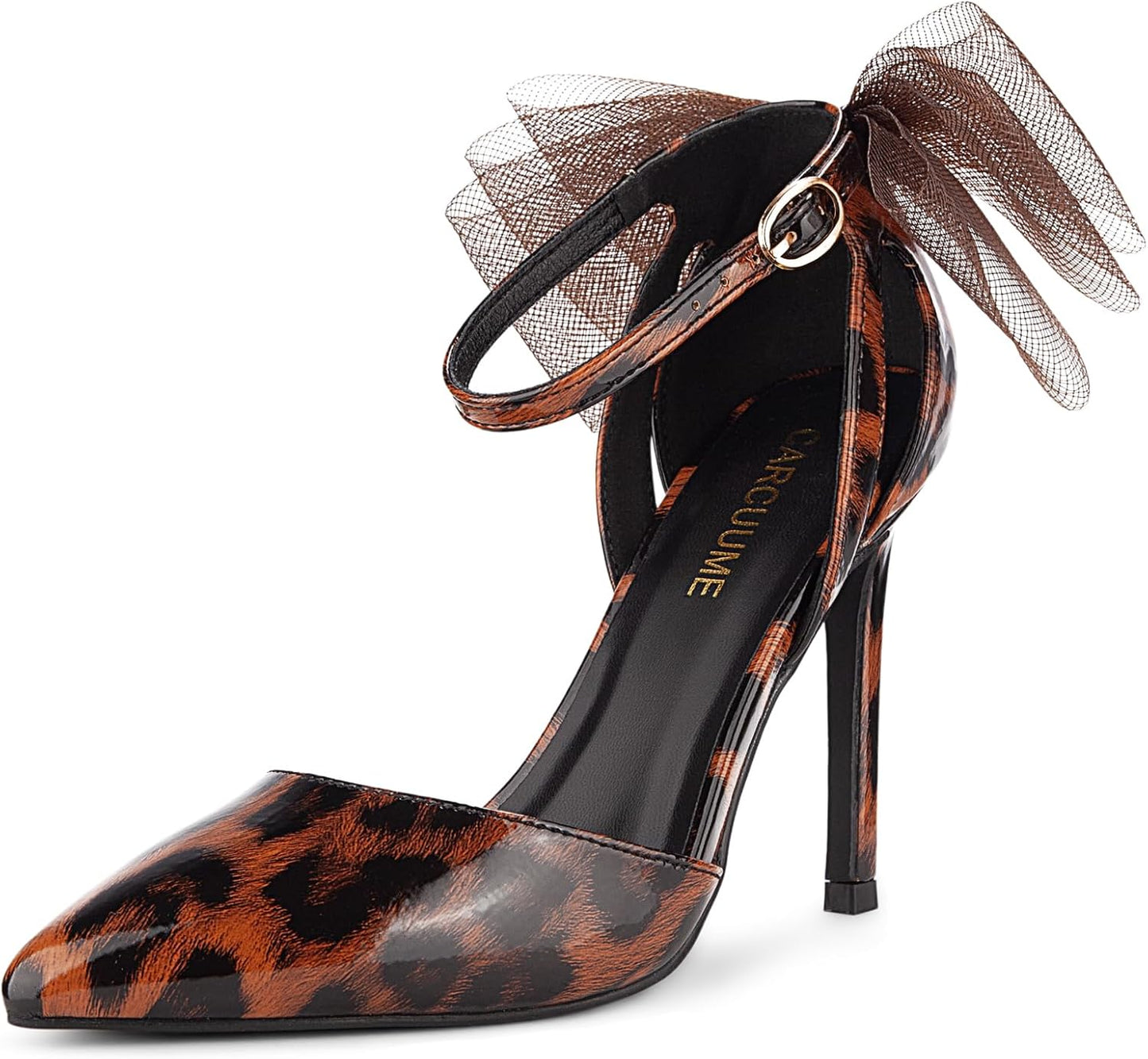 Carcuume Women's Closed Toe Heels with Bow for Any Occasion