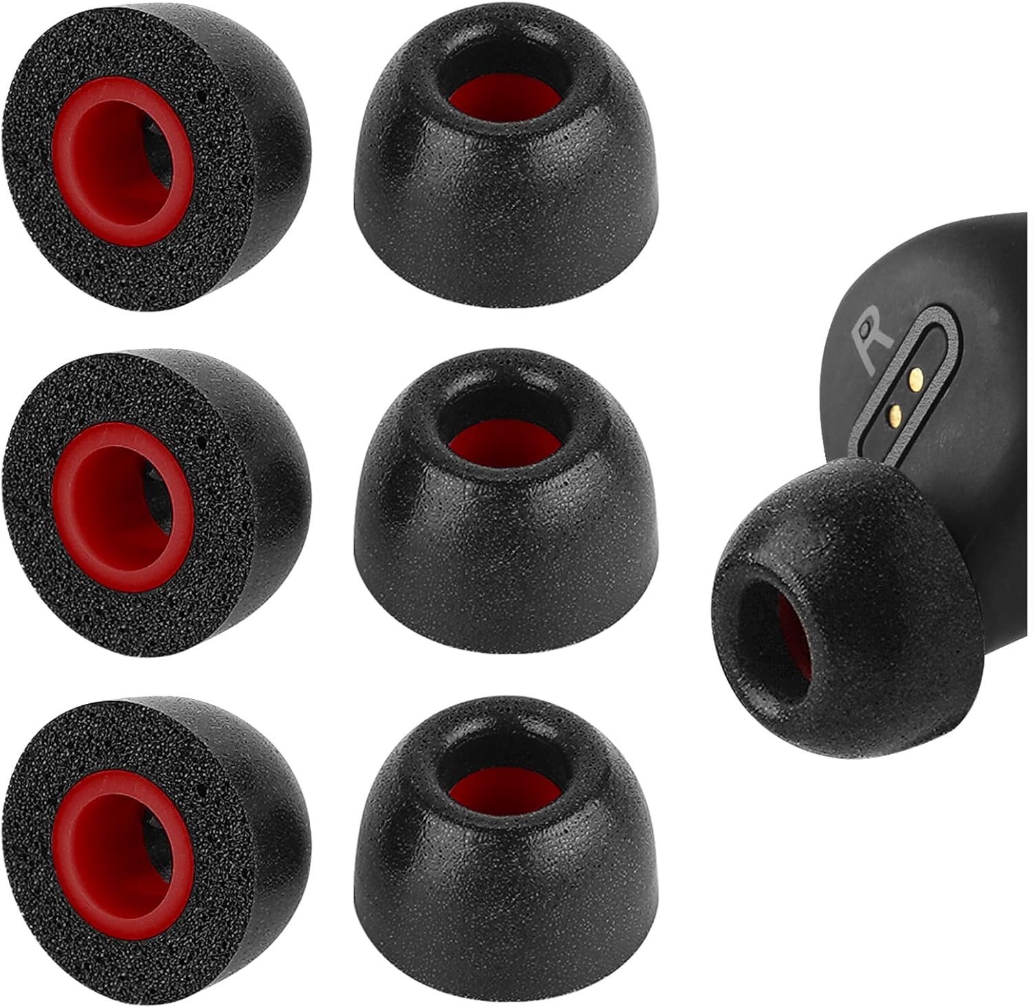 Geekria Memory Foam Ear Tips for Noise Blocking