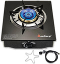 Propane Stove 1 Burner Gas Stove - Portable 14500 BTU High Efficiency