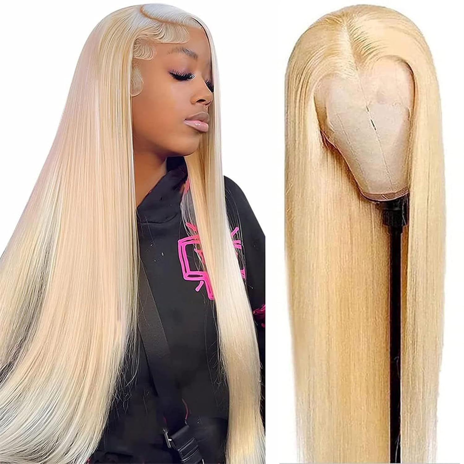 13x6 Blonde Wig Human Hair 250% Density for Natural Look