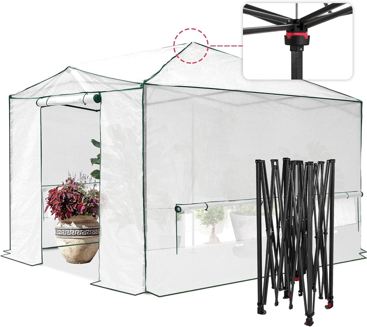 EAGLE PEAK Instant Pop-up Greenhouse for Indoor Outdoor Use