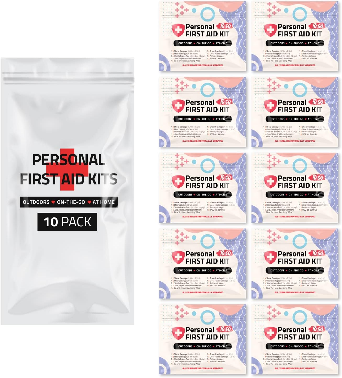 Compact Emergency First Aid Kit - Ideal for Kids, Schools, Business, Travel