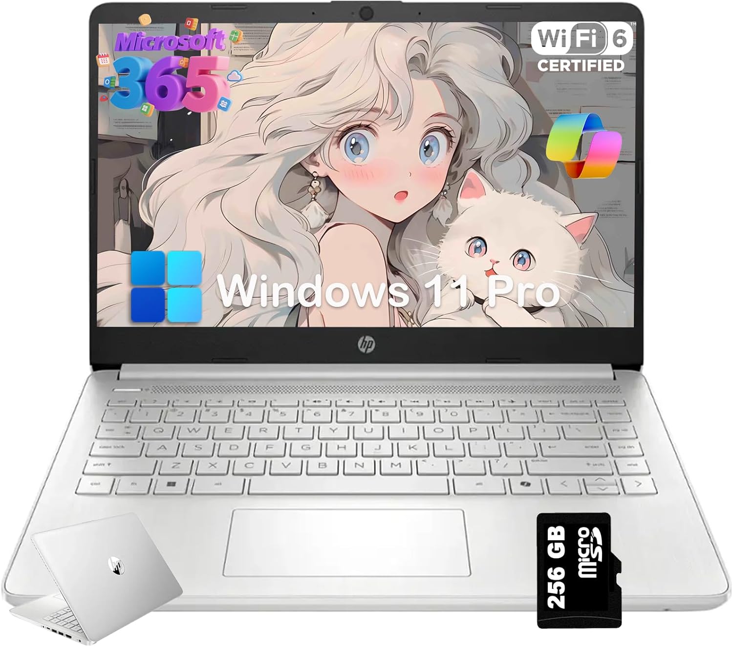 HP 2025 New 14 Laptop for Student & Business - Ultra-Light Design