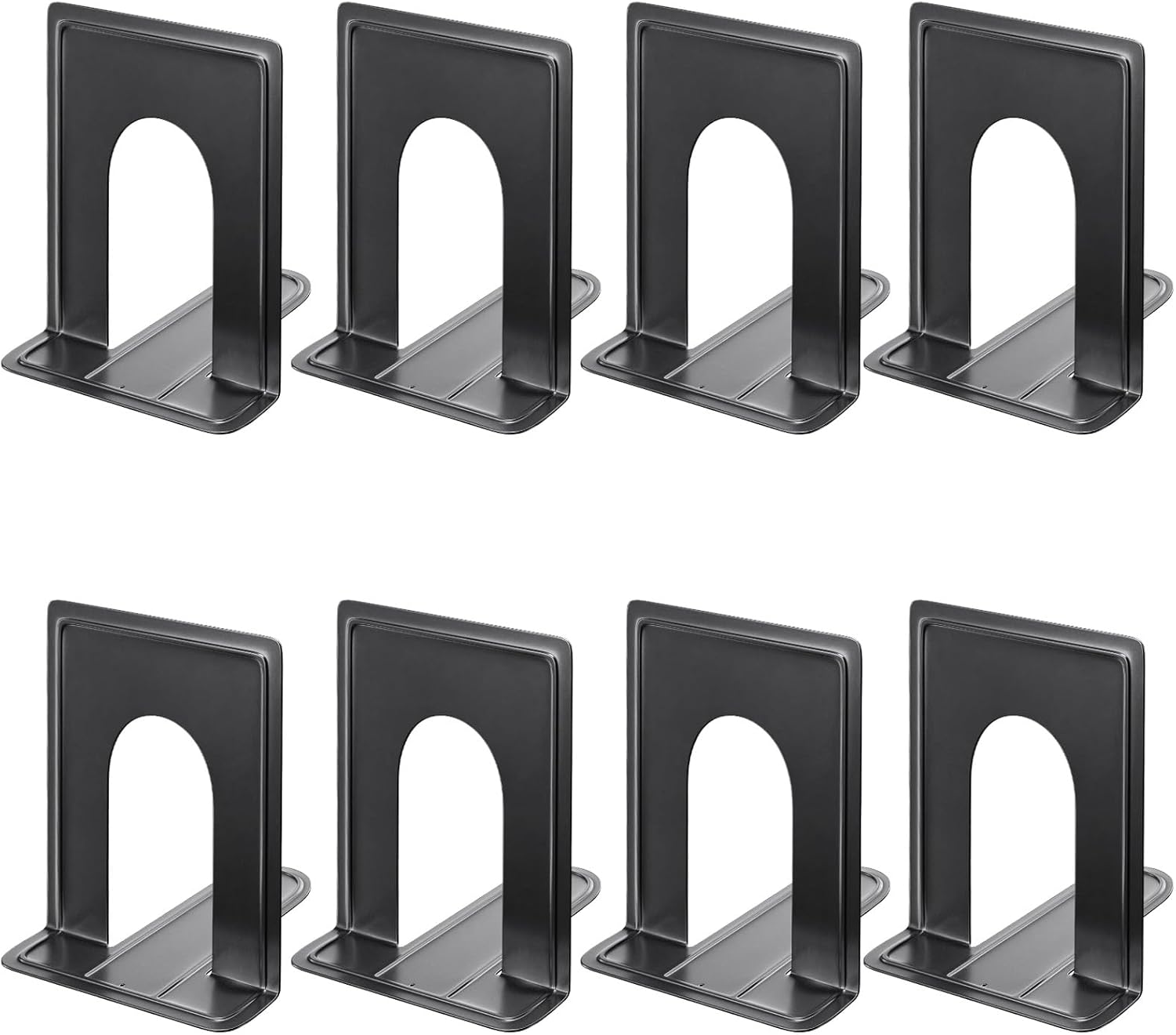 MaxGear Heavy Duty Metal Book Ends for Organizing Your Space