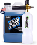 Slick Products Wash & Wax 64 oz + Foam Cannon Bundle - Thick Foam