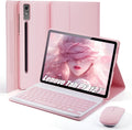 Keyboard Case for Lenovo Tab P12 12.7 in Pink - Detachable Keyboard