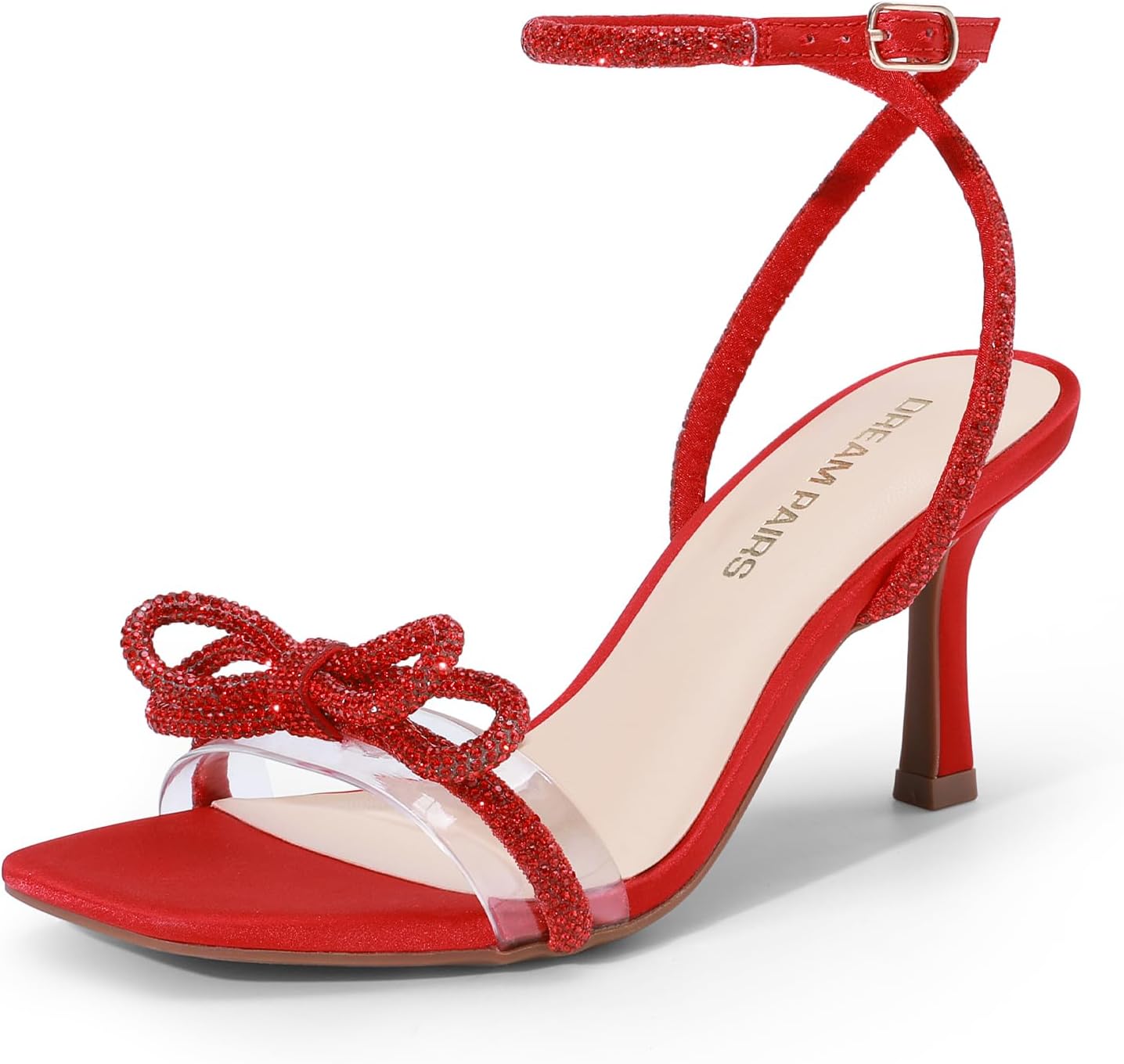 DREAM PAIRS Women's Double Bowknots Heels for Parties & Weddings