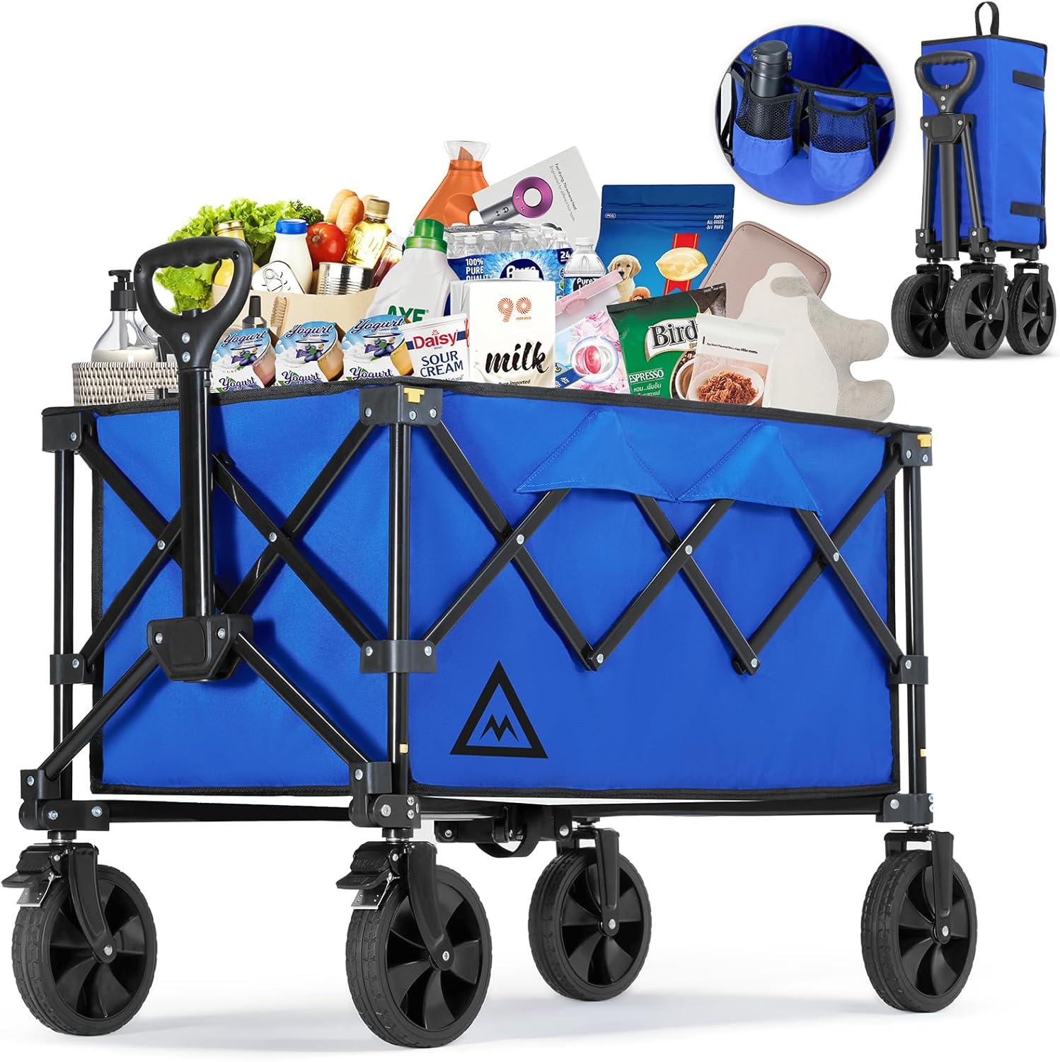 Versatile Foldable Wagon Cart for Outdoor Activities and Groceries