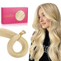 I Tip Hair Extensions 24 in Light Blonde Highlighted Golden Blonde