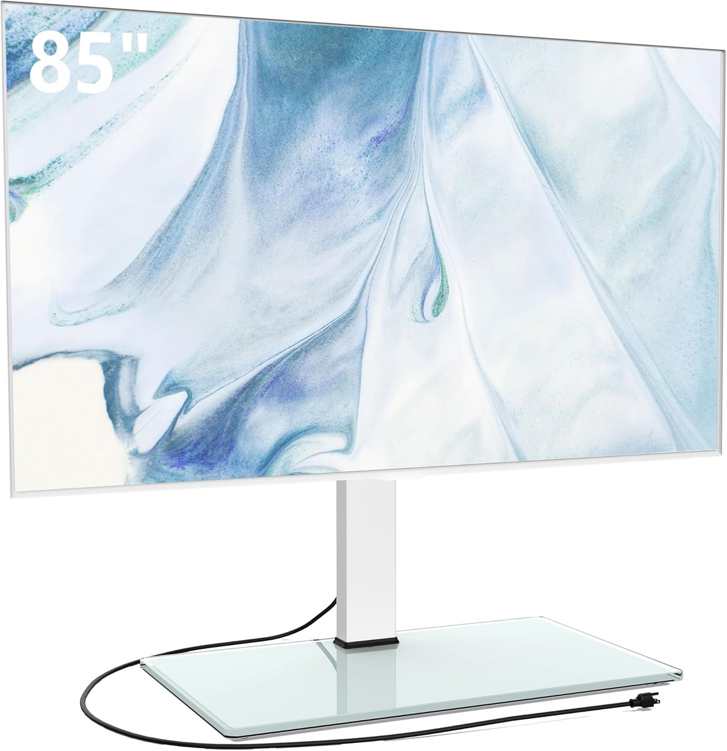 FITUEYES Universal TV Stand for 50-85 inch TVs with Power Outlets