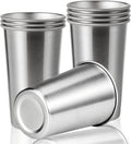 8 Pack 24oz Stainless Steel Pint Cup - Unbreakable Stackable Set