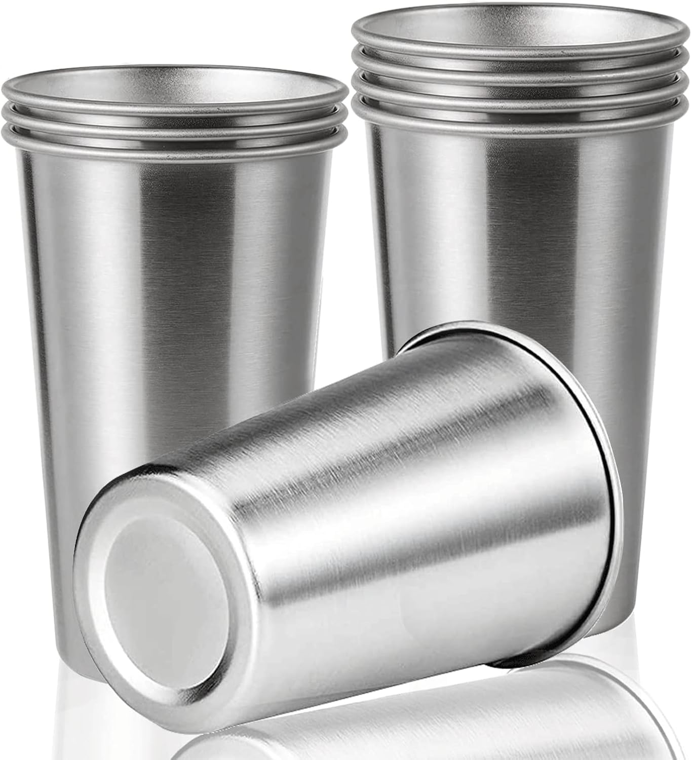 8 Pack 24oz Stainless Steel Pint Cups for Every Occasion